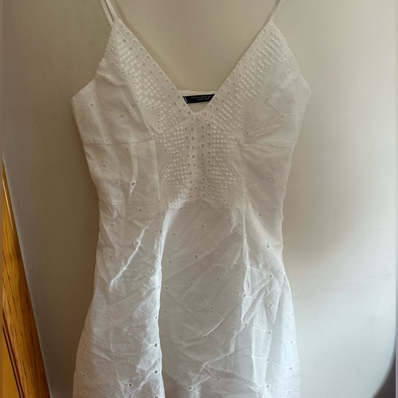 Zara White Embellished Mini Dress - Picture 1 of 4